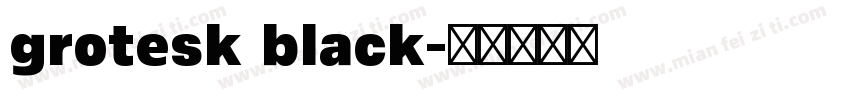 grotesk black字体转换